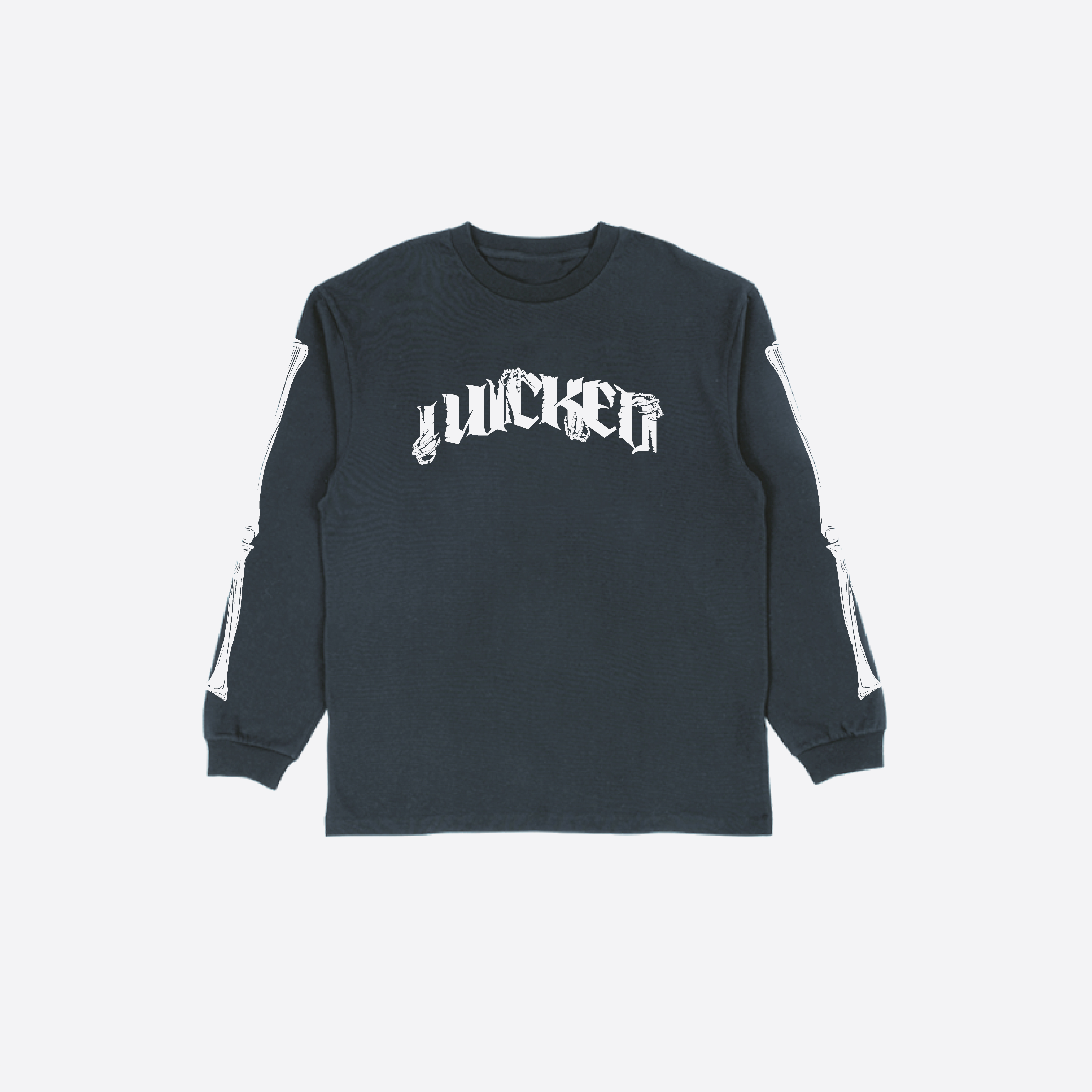 "BACK FROM THE DEAD" L/S TEE (DOLPHIN BLUE)